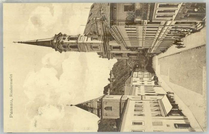 PAssAU Bayern Rindermarkt ungelaufen ca. 1910