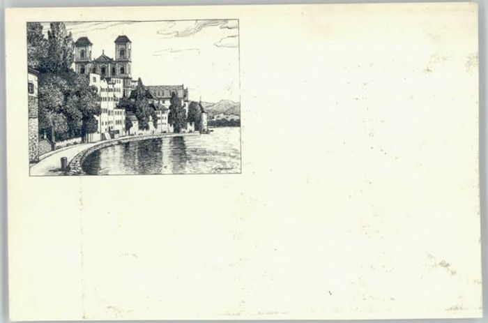 PAssAU Bayern Inn ungelaufen ca. 1920