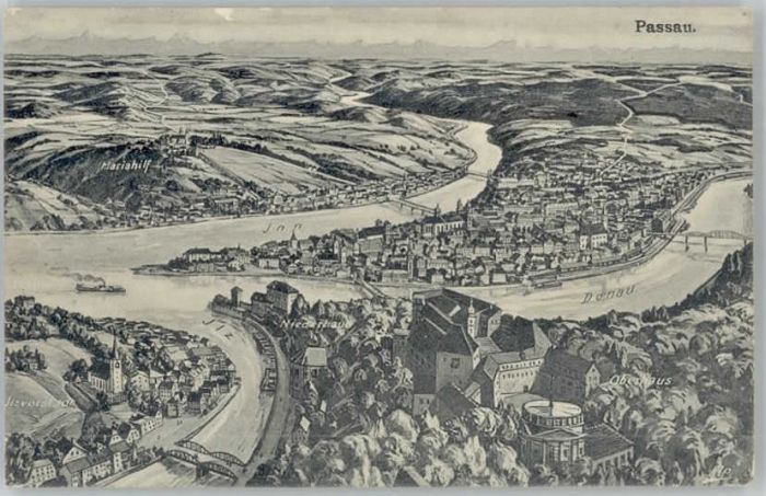 PAssAU Bayern Feldpost x 1917