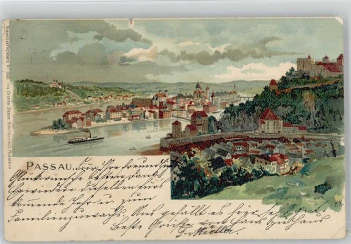 Passau Künstler P. X. x 1899