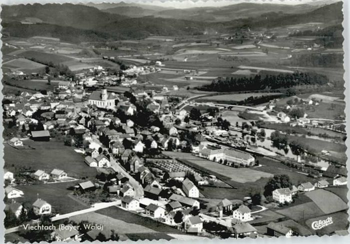 Viechtach Bayerischer Wald Viechtach Fliegeraufnahme ungelaufen ca