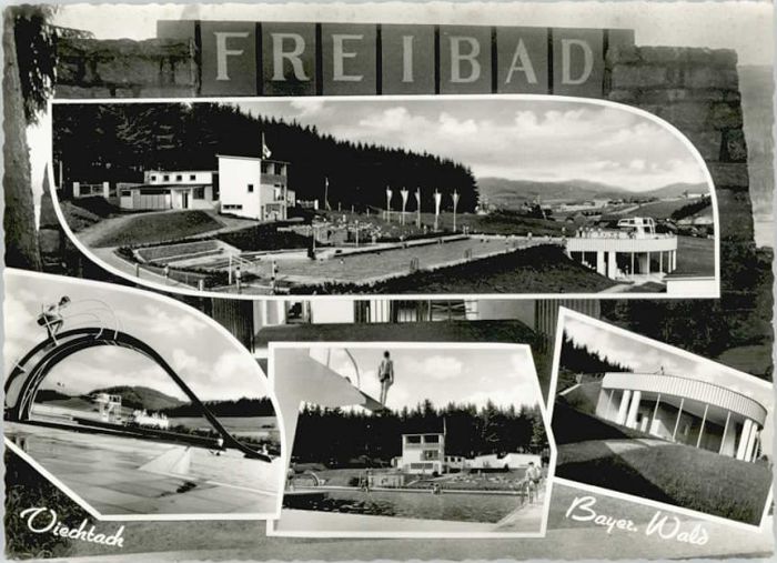 Viechtach Bayerischer Wald Viechtach Bad ungelaufen ca. 1965
