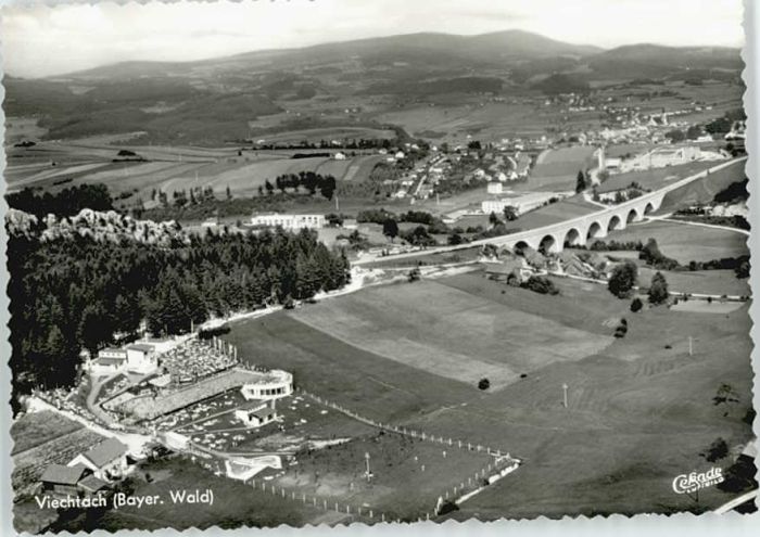Viechtach Bayerischer Wald Viechtach Fliegeraufnahme ungelaufen ca