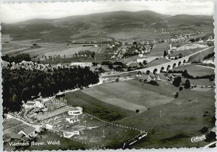 Viechtach Bayerischer Wald Viechtach Fliegeraufnahme ungelaufen ca