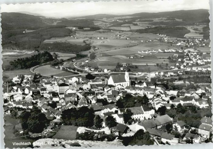 Viechtach Bayerischer Wald Viechtach Fliegeraufnahme ungelaufen ca