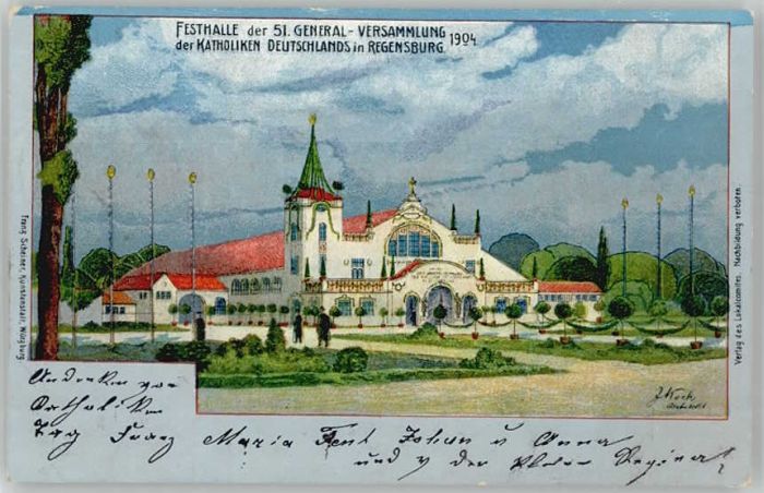 Regensburg Versammlung Katholiken x 1904