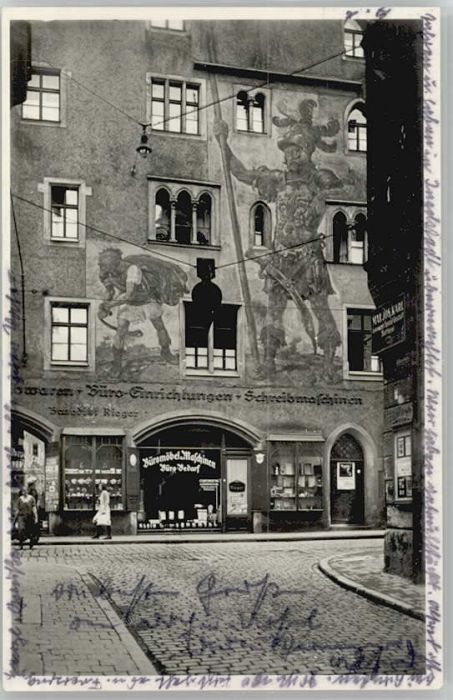 REGENSBURG Bayern Riese Goliath Haus x 1951