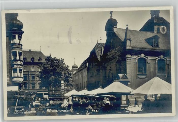 REGENSBURG Bayern Krauterermarkt x 1940