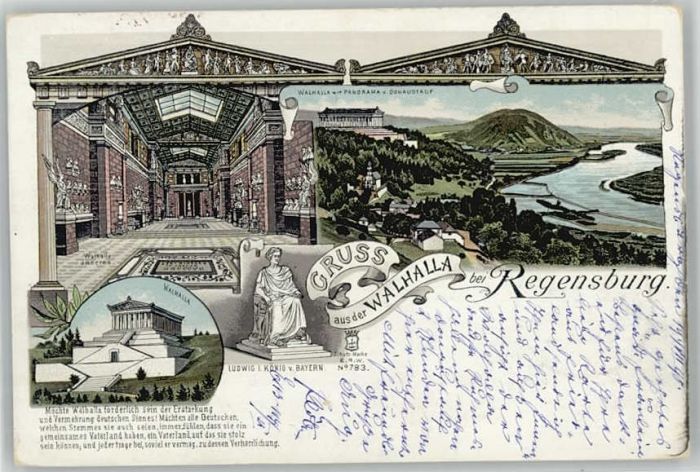Regensburg Walhalla x 1898