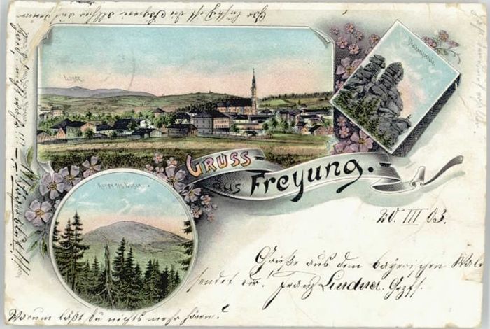 Freyung Lusen Dreikoenigstein x 1903