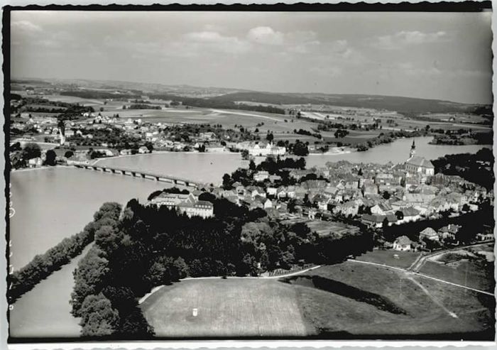 Neuhaus Inn Schaerding Fliegeraufnahme  ungelaufen