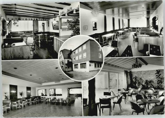 Griesbach Rottal Hotel Cafe Metropol ungelaufen ca. 1965