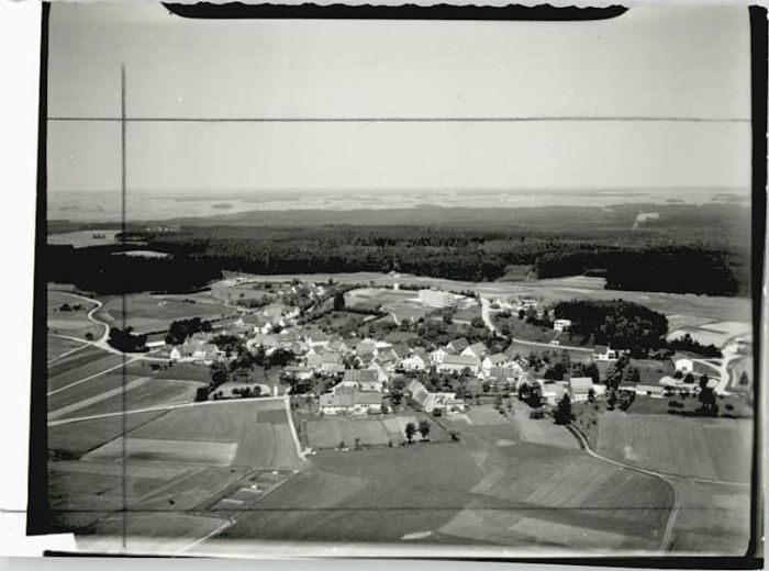 PAssAU Bayern Bruechlberg Fliegeraufnahme ungelaufen ca. 1965
