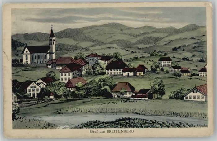 Breitenberg Niederbayern  ungelaufen ca. 1920