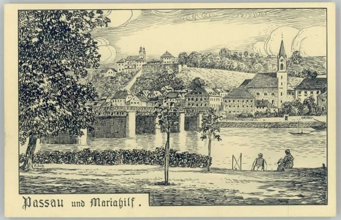 Passau Mariahilf ungelaufen ca. 1920