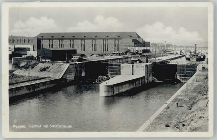 PAssAU Bayern Schiffschleuse x 1929