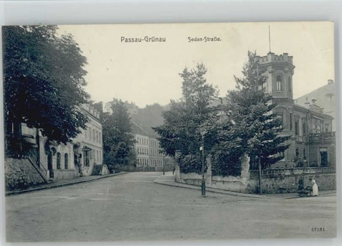 Passau Gruenau Sedan Strasse x 1913 Eckknick r