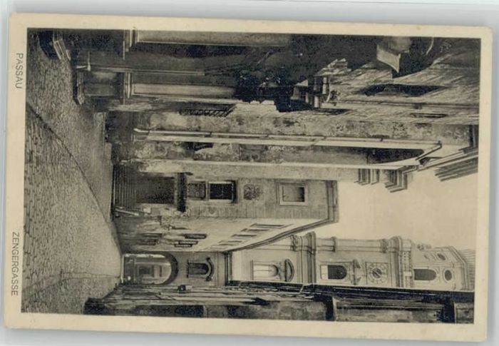 Passau Zengergasse ungelaufen ca. 1920