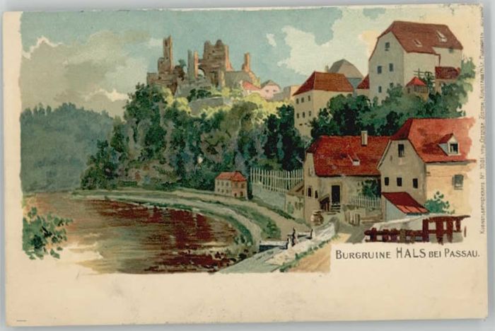 Passau Burg Ruine Hals ungelaufen ca. 1900
