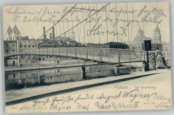PAssAU Bayern Drathsteg x 1904