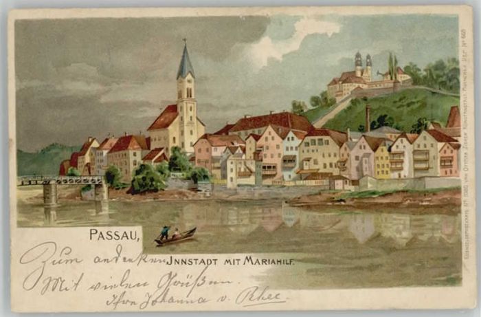 Passau Innstadt Mariahilf ungelaufen ca. 1900