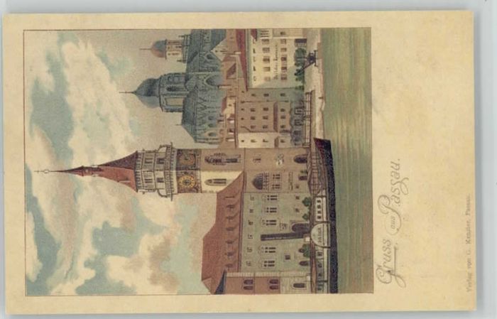 Passau Jahreswechsel ungelaufen ca. 1900