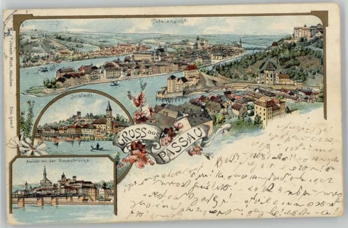 Passau Donaubruecke x 1897