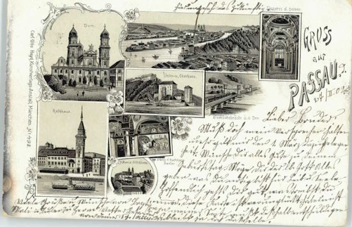 Passau Rathaus Maria Hilf Kirche Unter Oberhau