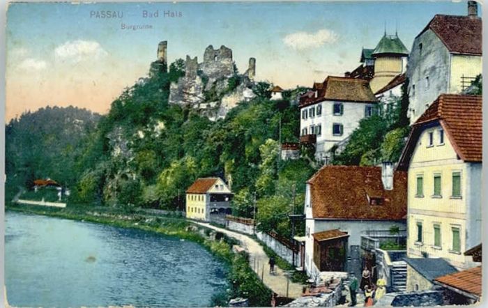 PAssAU Bayern Burgruine Hals x 1918