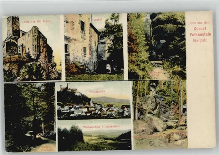 Falkenstein Oberpfalz ungelaufen ca. 1920