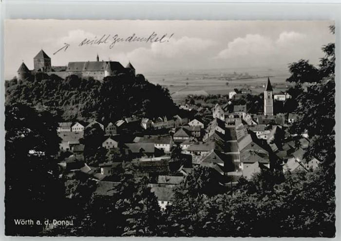 Woerth Donau ungelaufen ca. 1955