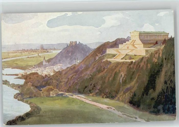 Donaustauf Walhalla ungelaufen ca. 1910