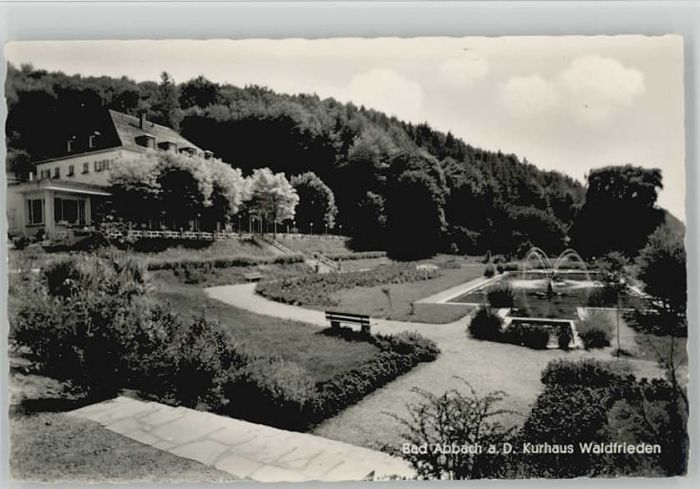 Bad Abbach Kurhaus Waldfrieden ungelaufen ca. 1955