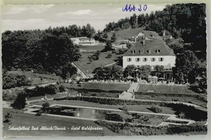 Bad Abbach Hotel Waldfrieden ungelaufen ca. 1955