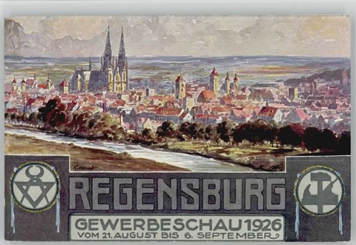 REGENSBURG Bayern Gewerbeschau x 1926