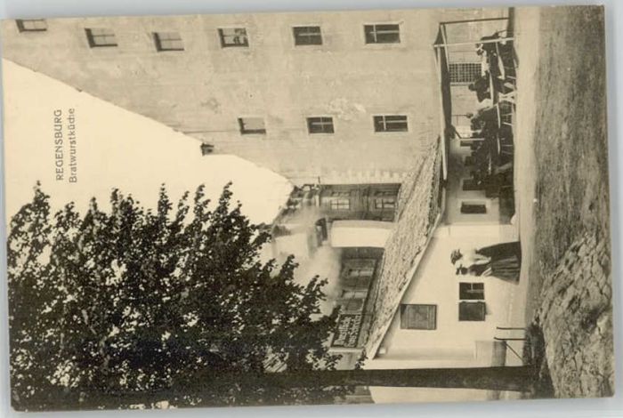 REGENSBURG Bayern Bratwurtskueche ungelaufen ca. 1910