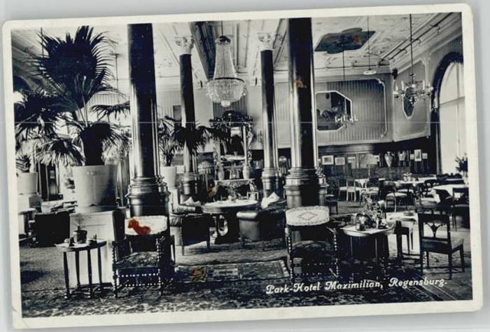 REGENSBURG Bayern Hotel Maximilian ungelaufen ca. 1930