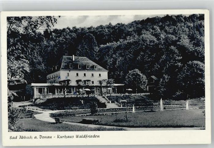 Bad Abbach Kurhaus Waldfrieden ungelaufen ca. 1955