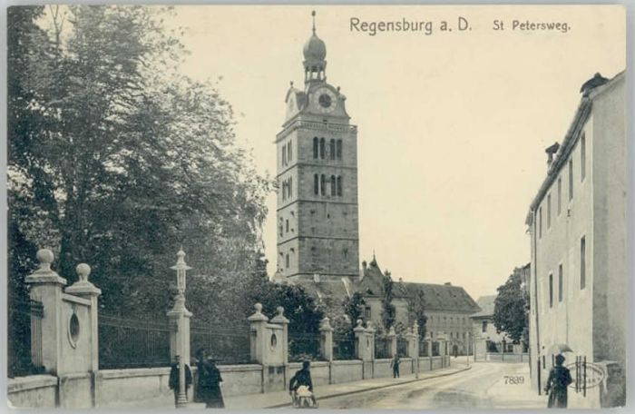 Regensburg St. Petersweg ungelaufen ca. 1910