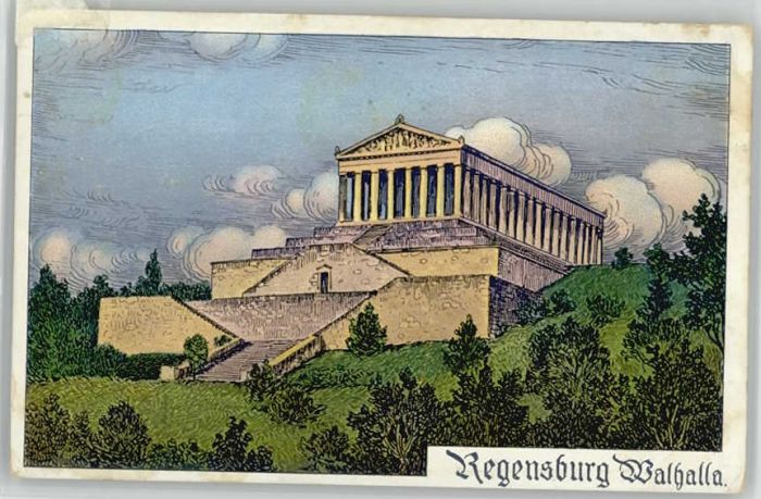 Regensburg Walhalla ungelaufen ca. 1920