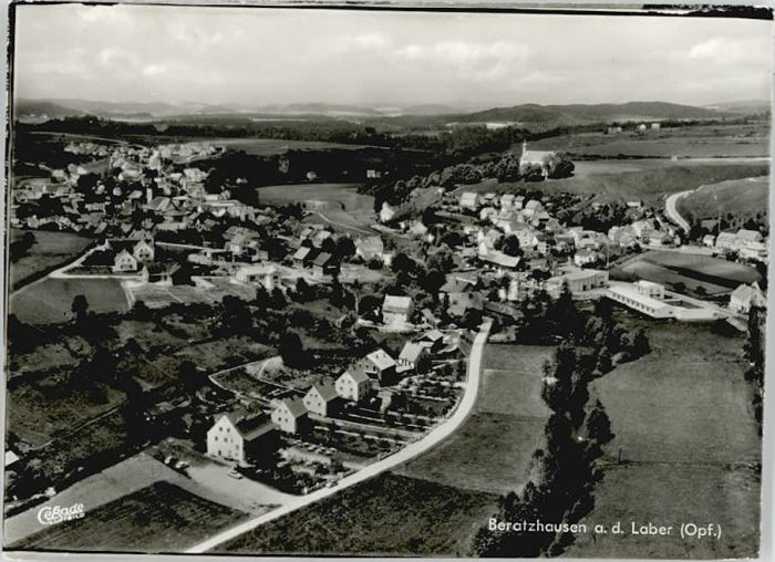 Beratzhausen Fliegeraufnahme ungelaufen ca. 1965