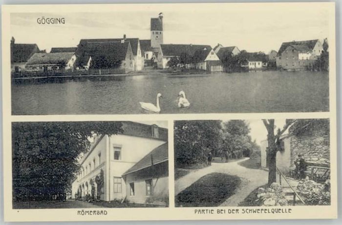 Bad Goegging ömerbad ungelaufen ca. 1920