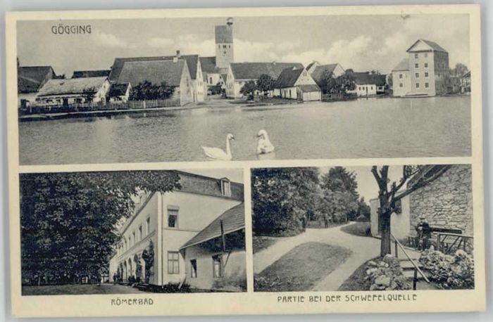 Bad Goegging ömerbad ungelaufen ca. 1920