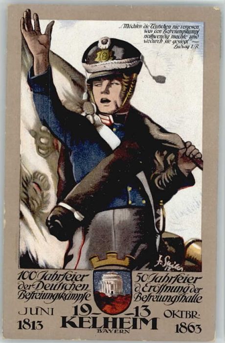 Kelheim Jubilaeumspostkarte KünstlerSailer x 19