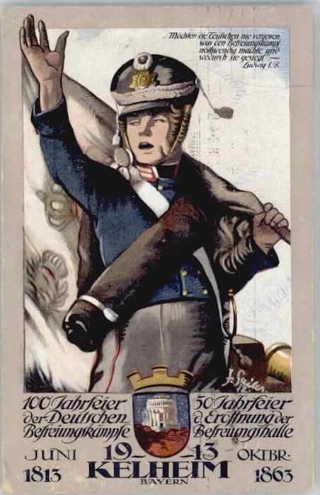 Kelheim Jubilaeumspostkarte KünstlerSailer x 19