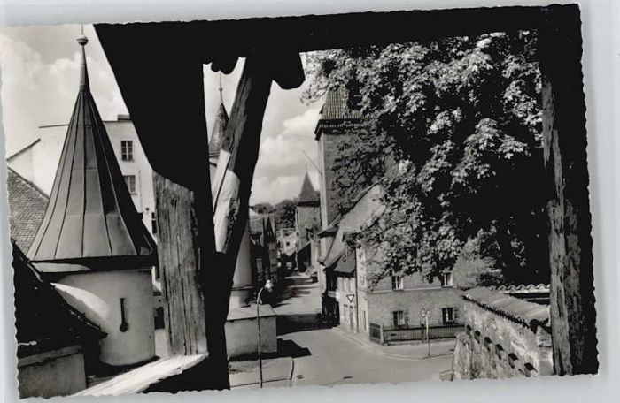 Amberg Oberpfalz Frohnfestgasse ungelaufen ca. 1955