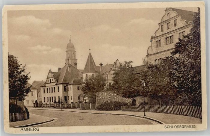 Amberg Oberpfalz Amberg Schlossgraben ungelaufen ca. 192