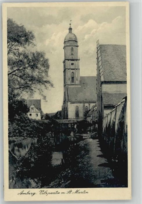 Amberg Oberpfalz Amberg St. Martin Kirche ungelaufen ca.