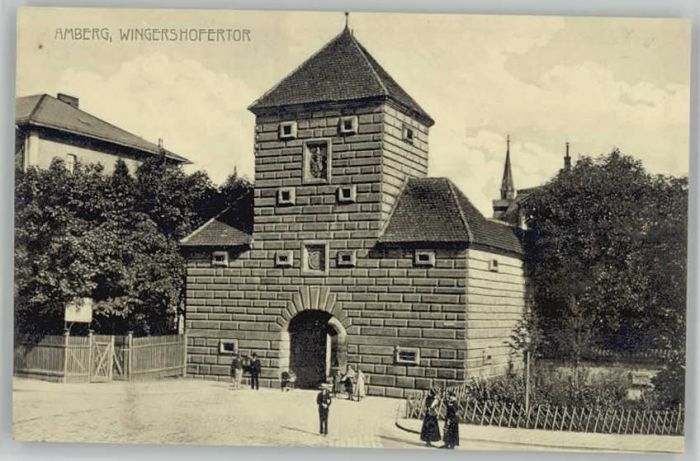 Amberg Oberpfalz Amberg Wingershofertor ungelaufen ca. 1