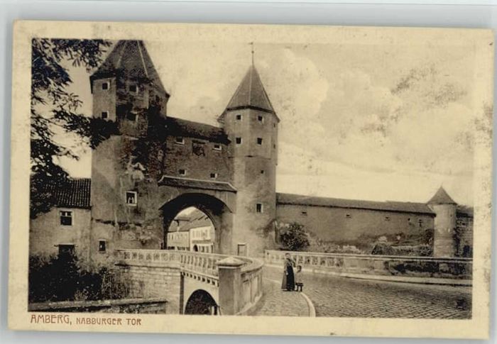 Amberg Oberpfalz Amberg Nabburger Tor ungelaufen ca. 192